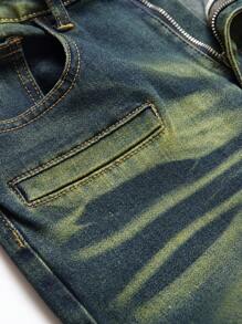 男士牛仔褲 - 中等水洗藍 - 查看 4