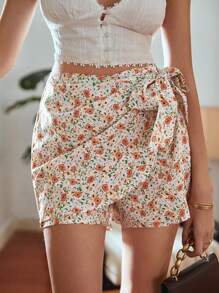 GENKIRA Random Printed Women's Shorts - Multicolor - View 1