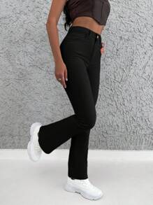 Cottnline Jeans évasés unicolore