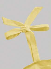 SHEIN MOD 女士打結肩褶皺背心