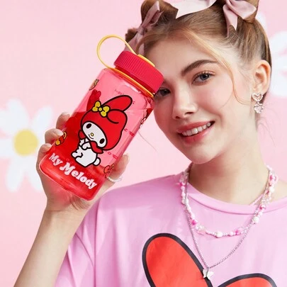 HELLO KITTY AND FRIENDS | SHEIN 粉色800毫升/28盎司tritan冷水瓶
