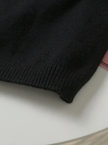 Flirla Plus-größe 3d-blumen Ärmelloses Strick Top