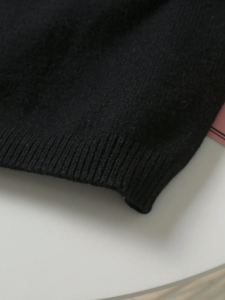 Plus Size 3d Flower Sleeveless Knitted Top