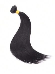 1 pieza Paquete de cabello humano liso, color negro natural, de 10 a 28 pulgadas, extensiones de cabello humano Remy para mujeres