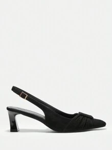 Woman Shoes High Heels, Pointed-Toe Stiletto Shoes, Simple And Elegant, Suitable For Daily Work For Spring And Summer - Black - View 2