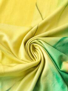 Maweii 大尺寸字母印花拼布連身裙 - 彩色 - 查看 4