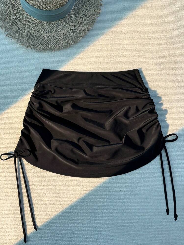 Summer Beach Women's Cover Up With Drawstring On Side