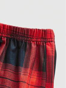 ROMWE Grunge Punk 哥特式蜘蛛印花吊带背心和格子裤睡衣套装，学校 - 彩色 - 查看 6