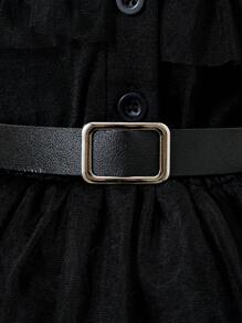 SHEIN Vestido De Malla De Estilo Gótico Para Niña Bebé - Multicolor - Ver 5