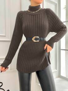 EURMUSE 女士毛衣 - 棕色 - 查看 4