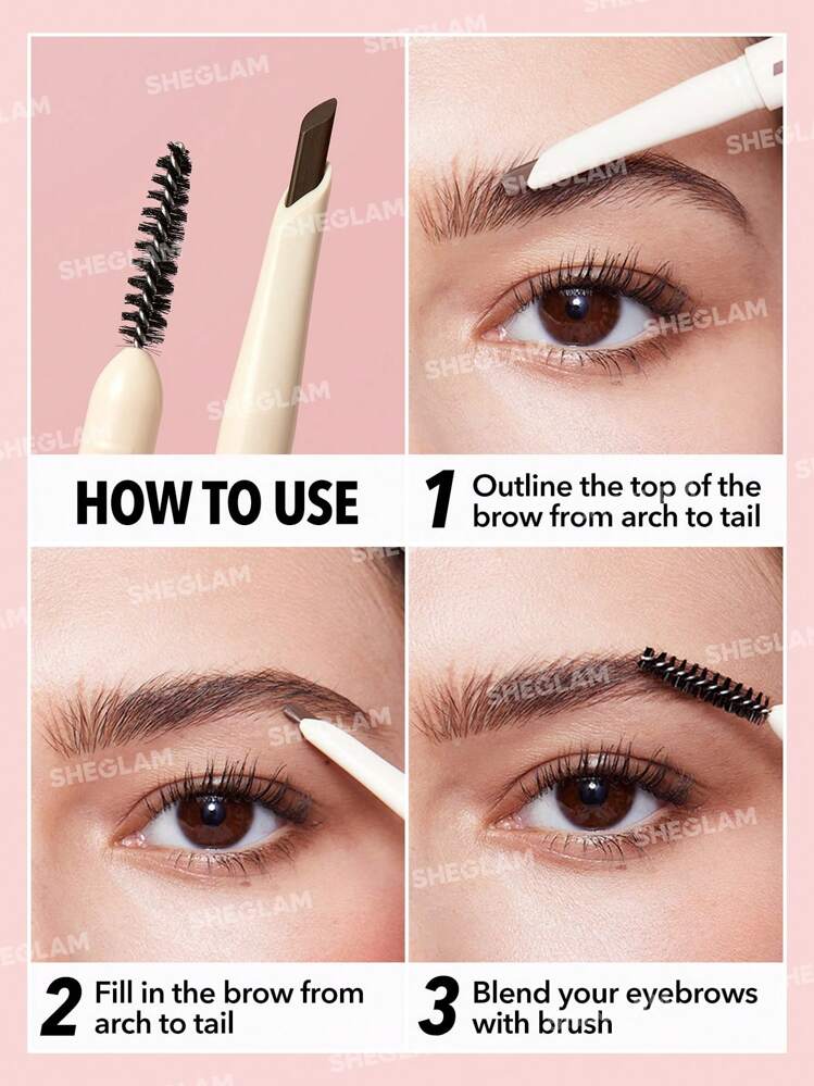 SHEGLAM Better Brows 持久眉筆-灰褐色防水自動眉筆易於上色絲滑造型勾勒填充眉妝 - Taupe - 查看 8