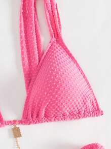 SHEIN Swim Solid Color Women's Bikini Set Summer Beach