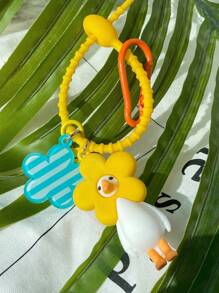 DAZY 可愛的多彩花形鑰匙扣吊墜 - 彩色 - 查看 4