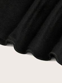 SHEIN EZwear Off Shoulder Dress With Asymmetrical Hem In Black - Black - View 3