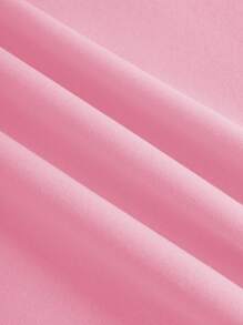 INAWLY Letter Graphic Drop Shoulder Sweatshirt - Pink - View 6