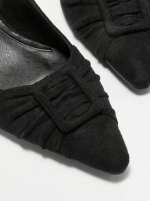 Woman Shoes High Heels, Pointed-Toe Stiletto Shoes, Simple And Elegant, Suitable For Daily Work For Spring And Summer - Black - View 8