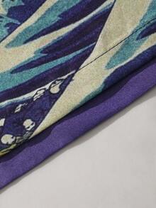 ROMWE MEN ROMWE Avant Nam In Sóng Quần short Thích hợp Đối với Mặc hàng ngày In Mùa Xuân Và Mùa hè - Nhiều màu - Xem 5