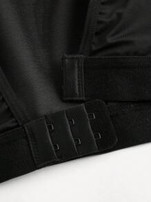 Của phụ nữ Lưới Quần skinny Áo định hình Với Trở lại Thiết kế rỗng - màu đen - Xem 7