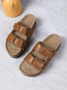 Women's Thick-Soled Slippers, New Fashionable Soft Bottom Casual Strap Slides