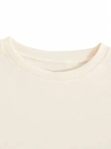 SHEIN Essnce Conjunto top tank unicolor con shorts track