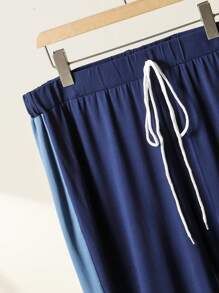 Mulvari Kích thước lớn Của phụ nữ In thư Tie Trước Quần - Nhiều màu - Xem 3