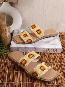 SHUZIA 女士平底涼鞋 - 杏色 - 查看 3