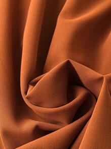 Breezaya Vestido de talla grande con volantes, vestido largo para mujer - Café integral - Ver 5