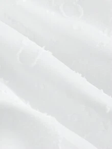 SHEIN MOD Solid Color Cutout Design White Long Mermaid Skirt - White - View 4