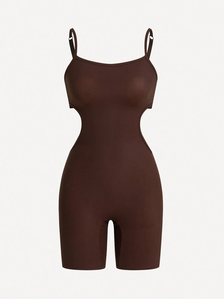 Women's Solid Color Romper Shapewear