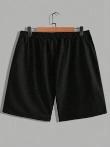 Manfinity Hypemode 男士加大尺碼束腰短褲,帶斜口袋 - 彩色 - 查看 5