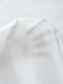 Breezaya 蝴蝶袖前打結短款網眼刺繡襯衫 - 白色 - 查看 7