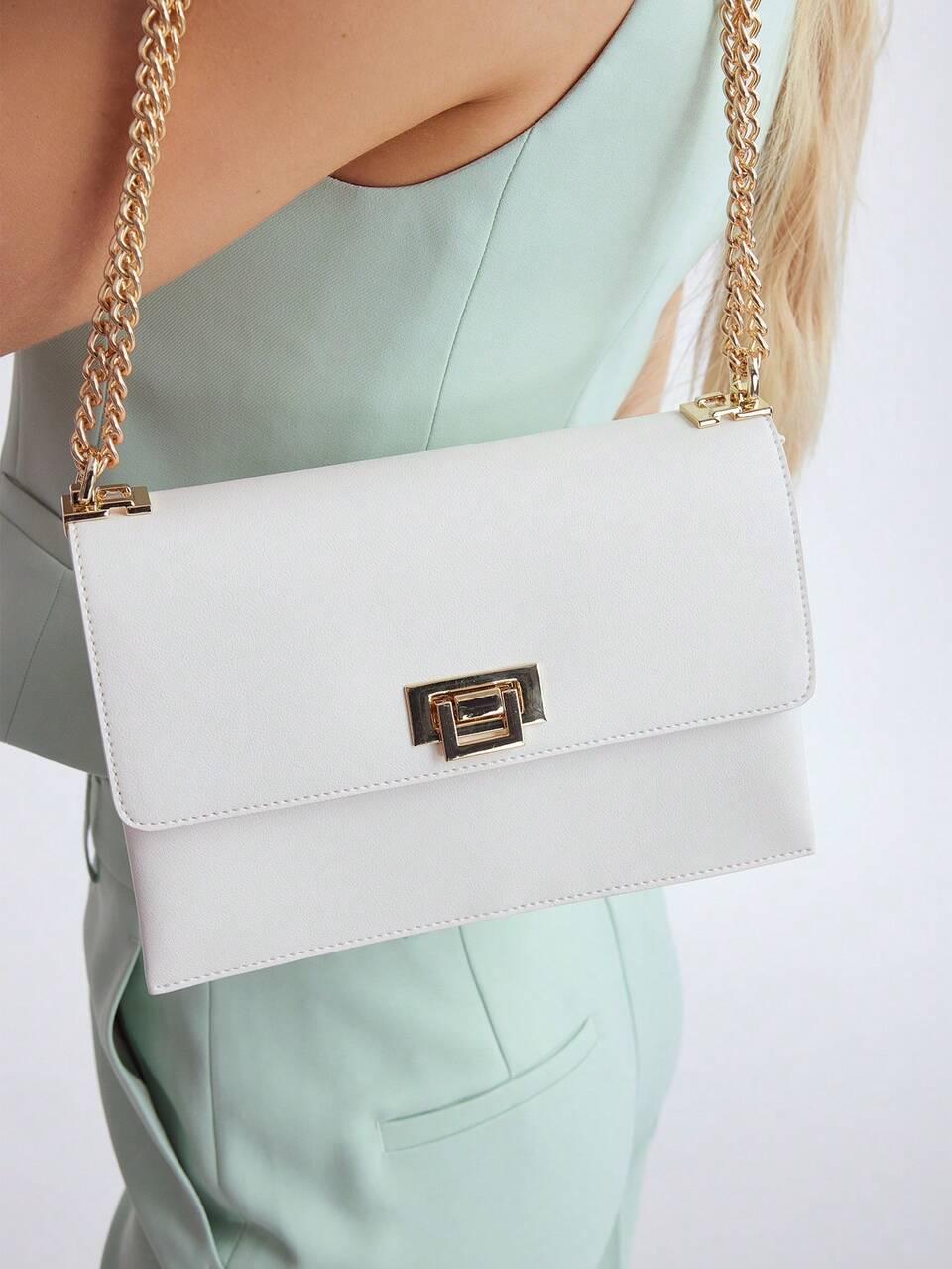 MOTF WOMEN'S COMMUTE SIMPLE CHAIN SHOULDER BAG