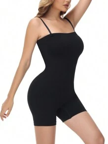 女士細肩帶緊身連體褲