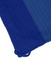 EgrlEra Women's Color Block Sleeveless Knitted Top With Backless Design - Blue - View 5