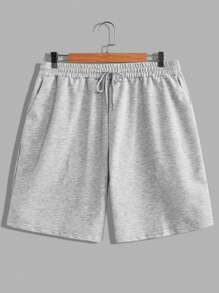 Manfinity Hypemode 男士加大尺碼束腰短褲,帶斜口袋 - 彩色 - 查看 8