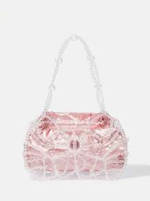 SHEIN Belle 華麗、富麗堂皇、優雅、精美的女士手提包,適合新娘、伴娘、嘉賓,適用於派對、舞會、婚禮