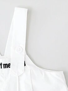 寶寶女孩春夏款刺繡字母可愛日常休閒爬服 - 彩色 - 查看 5