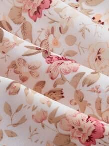 SHEIN MOD 粉色浪漫 3D 花卉图案蛋糕风格女孩和女士连衣裙 - 粉色 - 查看 3