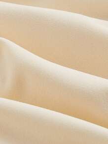 SHEIN MOD Vestido De Color Durazno Con Un Gran Lazo En La Cintura - Albaricoque - Ver 4