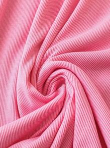 SHEIN Clasi 女士高領無袖打結腰身緊身連衣裙