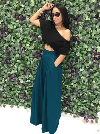 女士时尚个性喇叭裤休闲裤