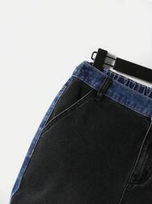 SHEIN Teen Boys' Casual Mid-Rise Straight Jeans - Multicolor - View 4