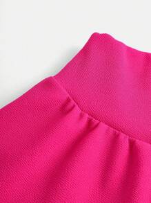 SHEIN Girlism Tween Girls' Woven Loose Vintage High Waisted A-Line Skirt