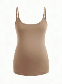 Modmama Maternity Solid Color Nursing Cami Top