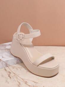SHUZIA Women's Wedge Heel Platform Sandals