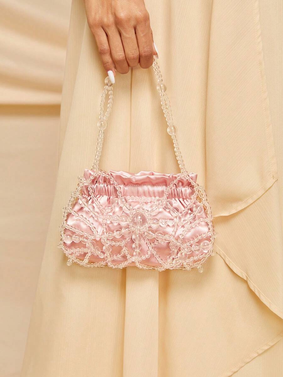 SHEIN Belle 華麗、富麗堂皇、優雅、精美的女士手提包,適合新娘、伴娘、嘉賓,適用於派對、舞會、婚禮