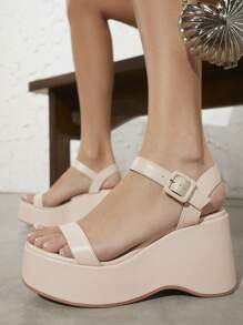 SHUZIA Women's Wedge Heel Platform Sandals