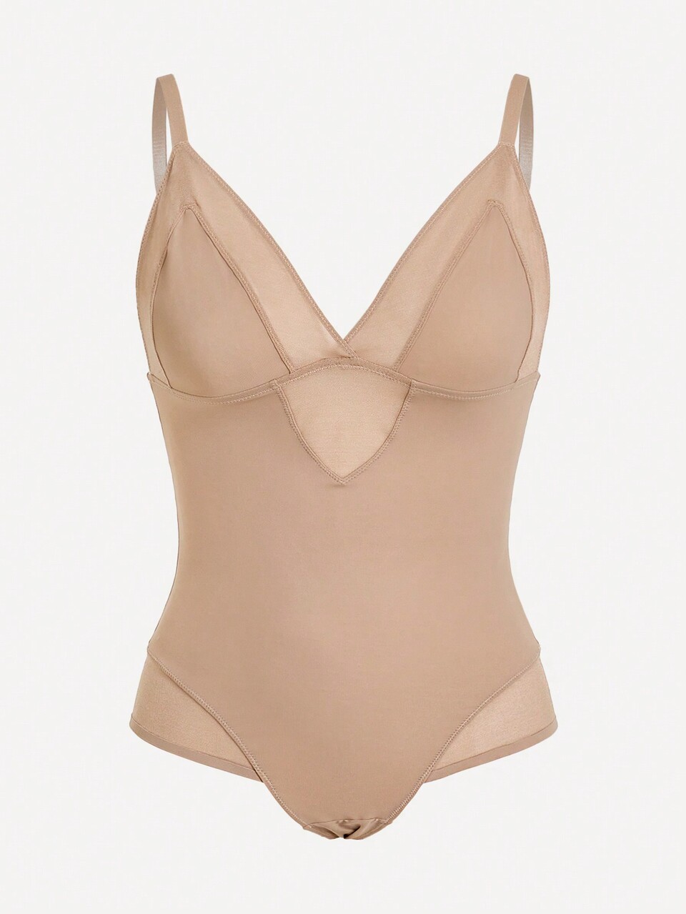 Women's Solid Color Strap Shape-Wear Bodysuit