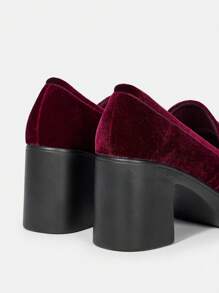 SheIn MOD Zapatos De Tacón De Moda Para Mujer - Rojo - Ver 5