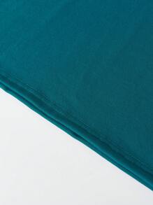 Tween Girl's Leopard Print Heart & Pink Flower Pattern Round Neck Short Sleeve T-Shirt - Teal Blue - View 4